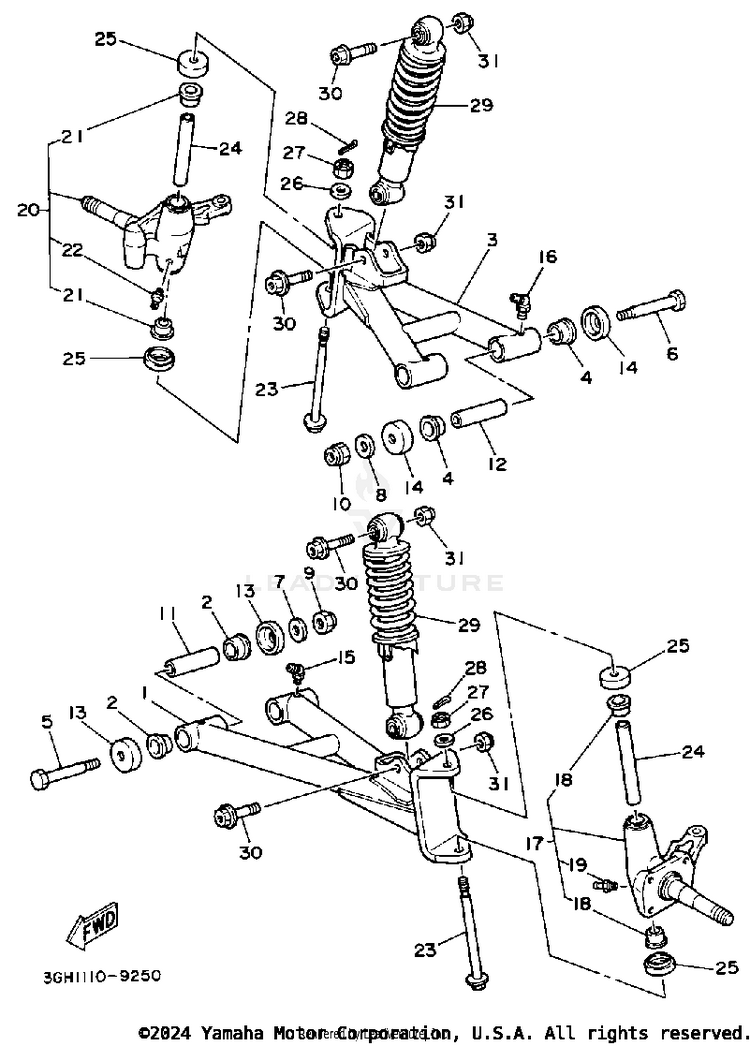 Front Suspension - Wheel Schematic