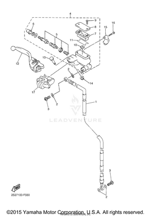 Front Master Cylinder Schematic