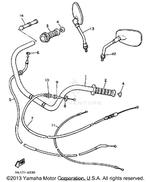 Handlebar Cable Schematic