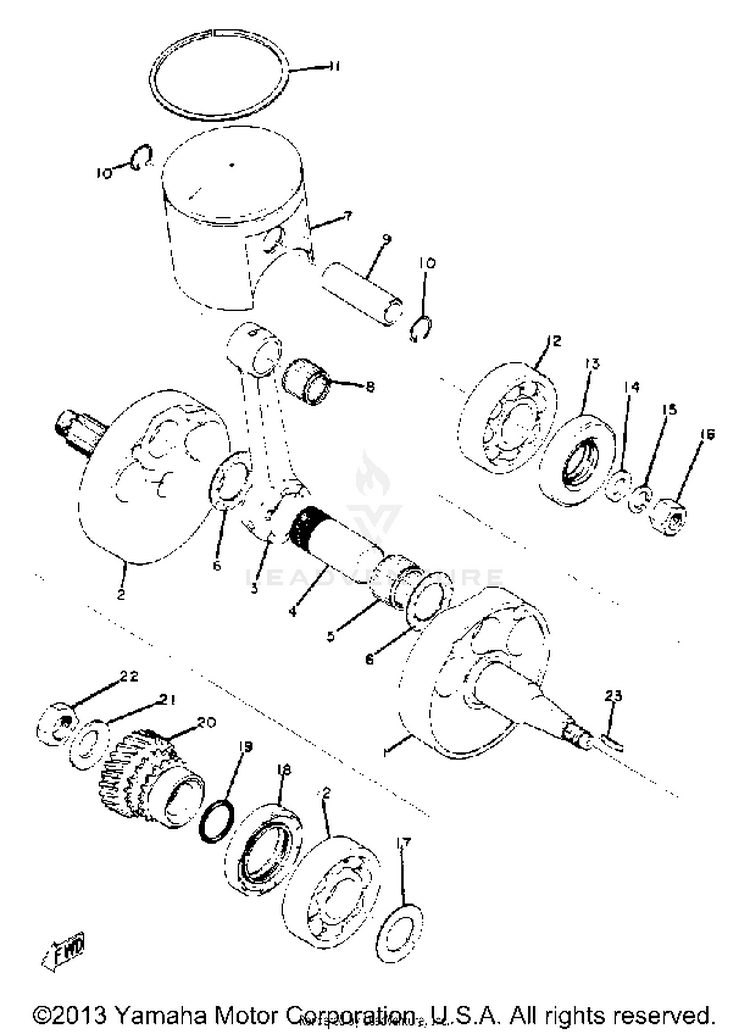 Crank - Piston Schematic