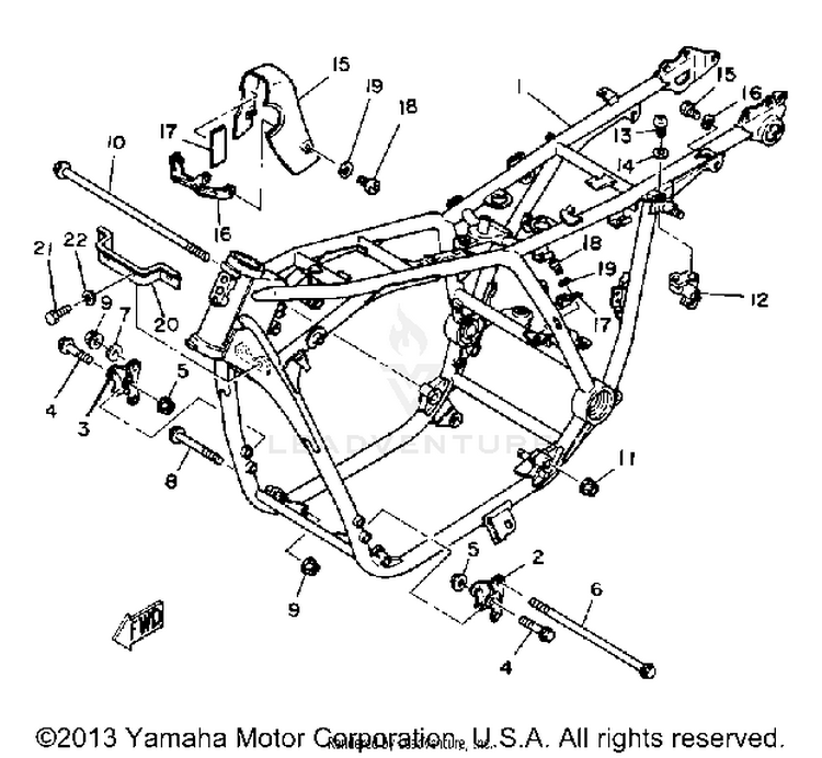Frame XS1100SG - 1980 Schematic