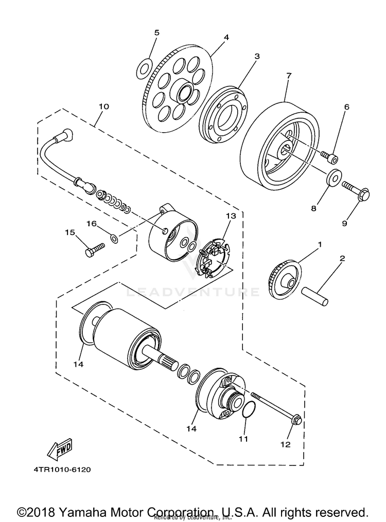 Starter Clutch Schematic