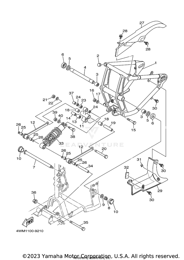Rear Arm Suspension Schematic