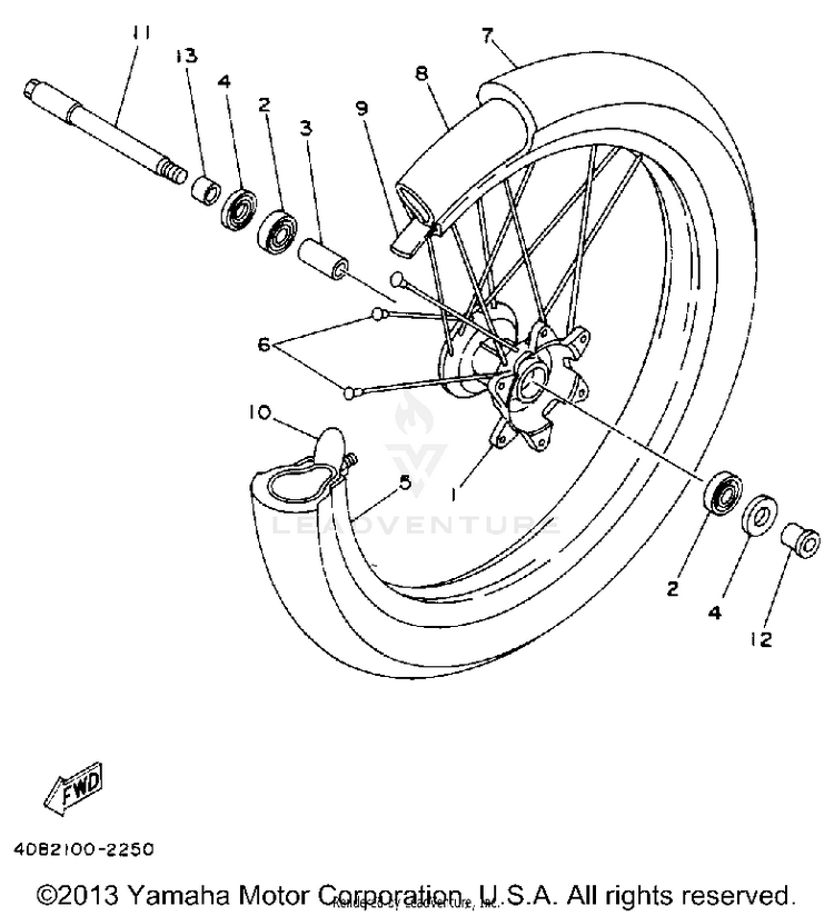 Front Wheel Schematic