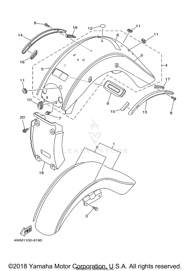 Fender ROAD STAR - XV1600AMC - 2000 Schematic