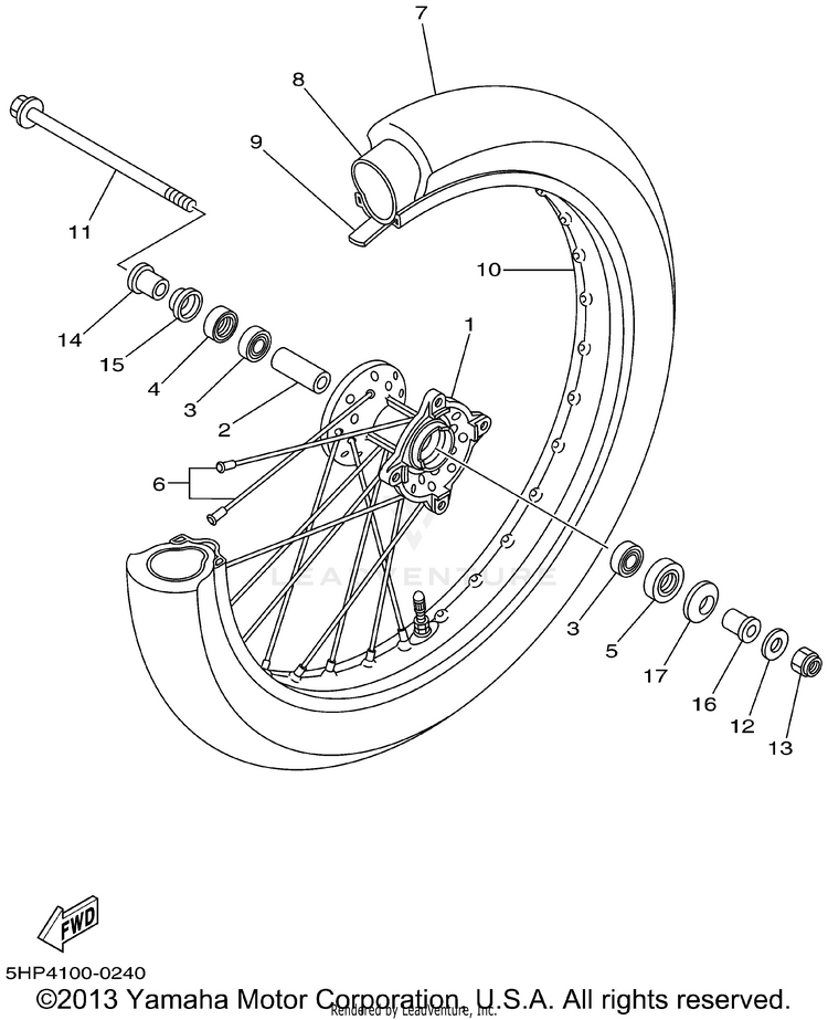 Front Wheel 2 Schematic