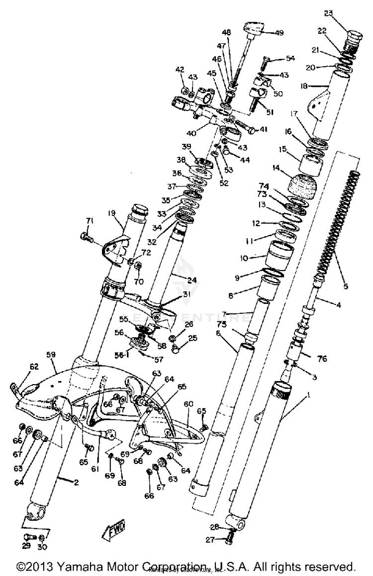 Front Fork Schematic