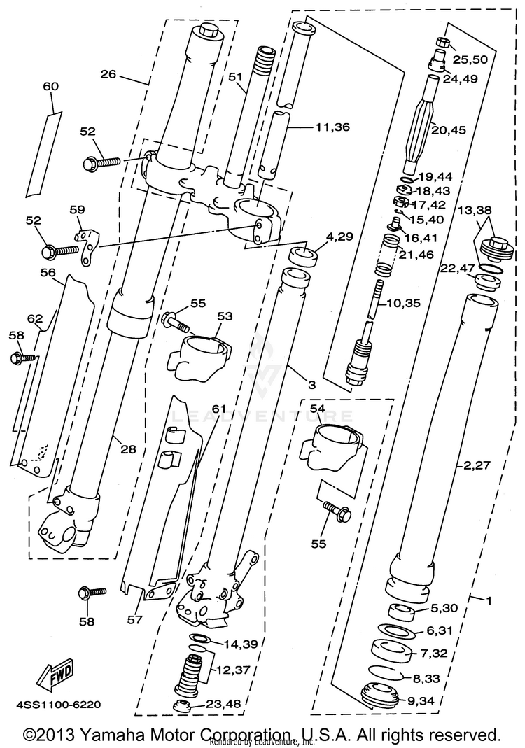 Front Fork Schematic