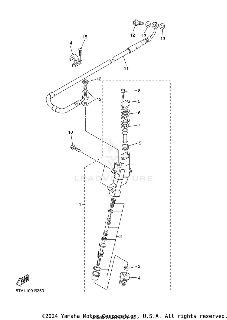 Rear Master Cylinder Schematic