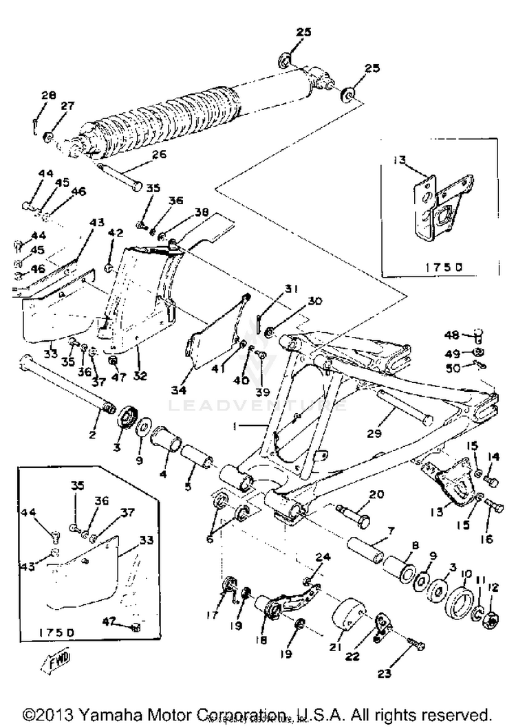 Rear Arm - Chain Case Schematic