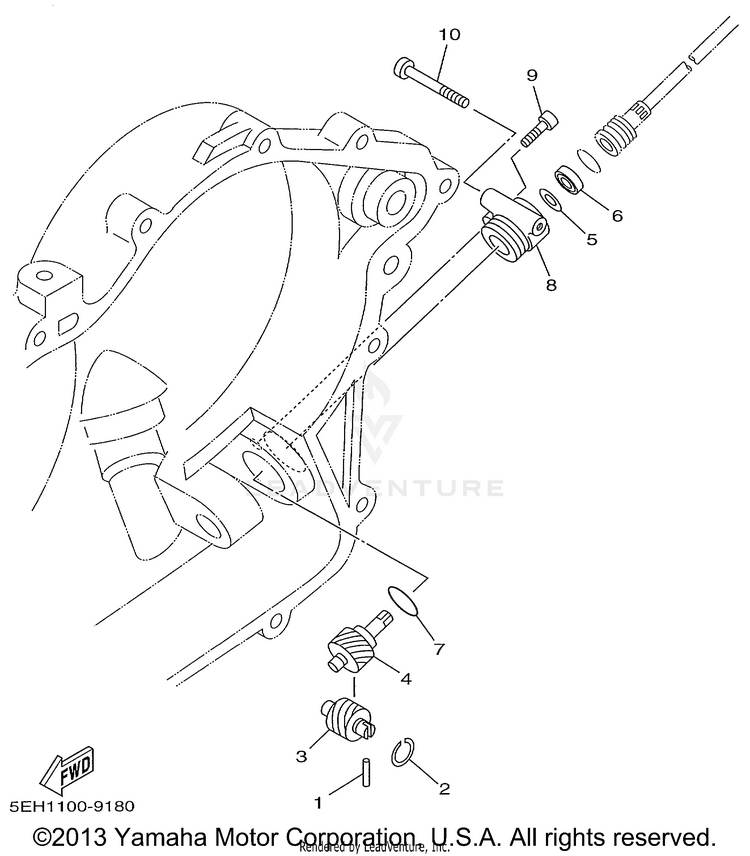 Speedometer Gear Unit Schematic