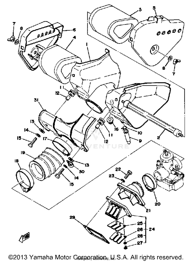 Intake Yz400c Schematic