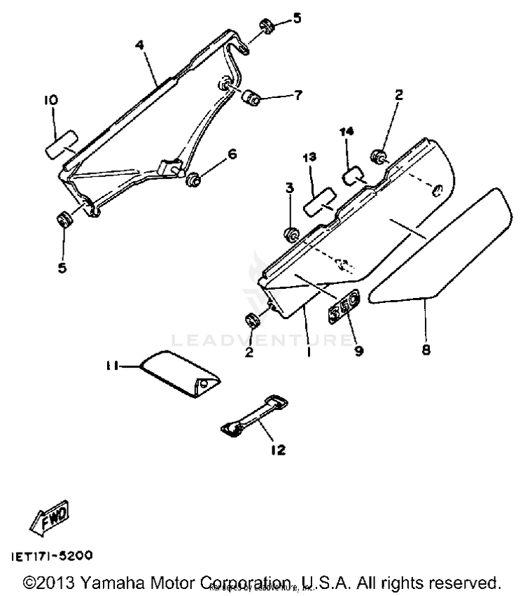 Side Cover Xt350nc Schematic