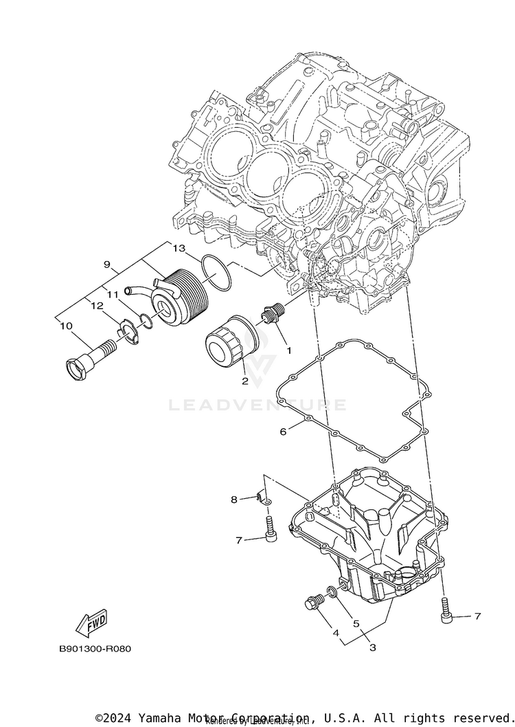 Oil Cleaner FJ09 CA - FJ09GCB - 2016 Schematic