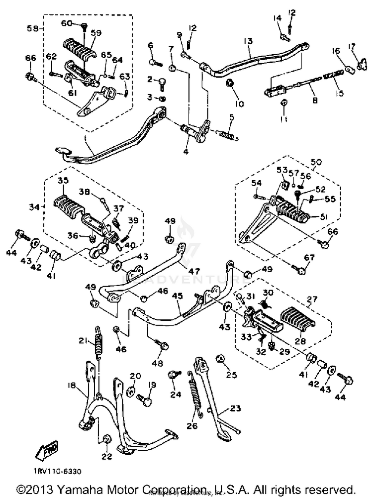 Stand Footrest Schematic