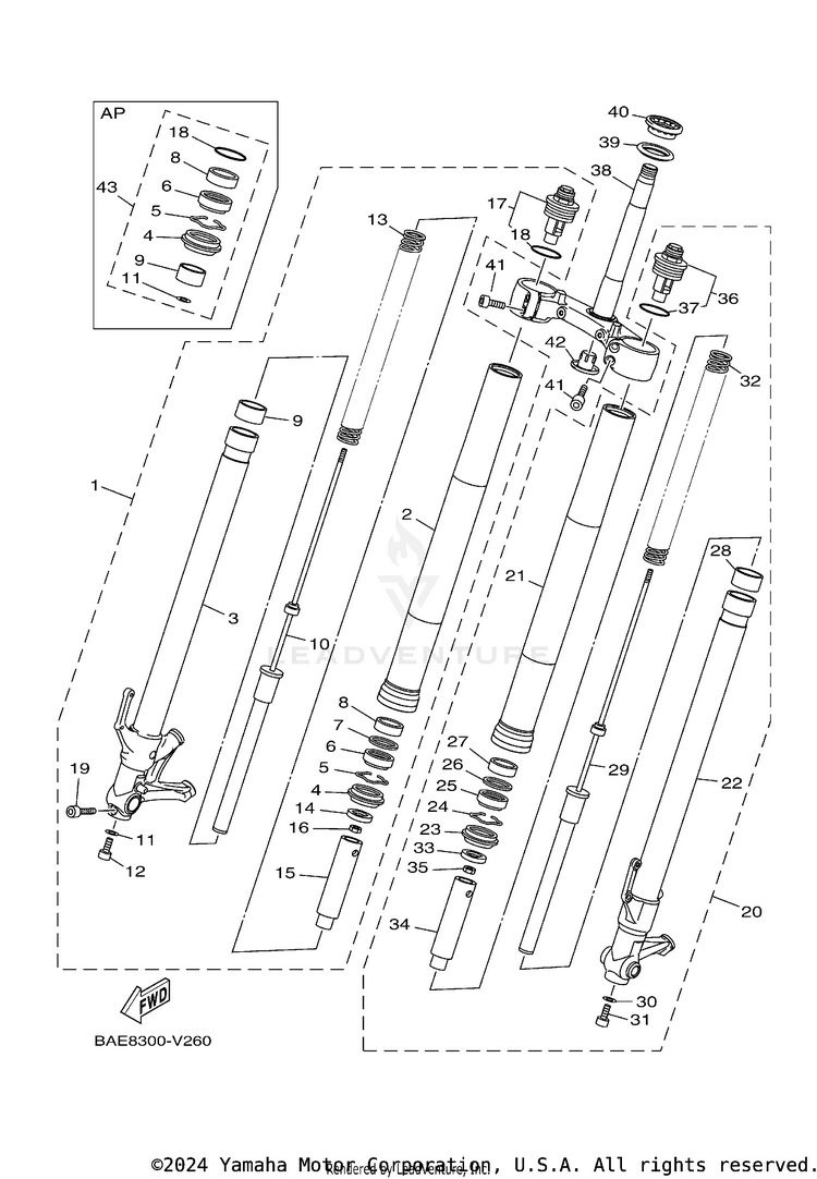 Front Fork Schematic