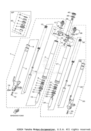 Front Fork Schematic