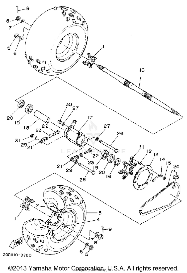Rear Wheel Schematic