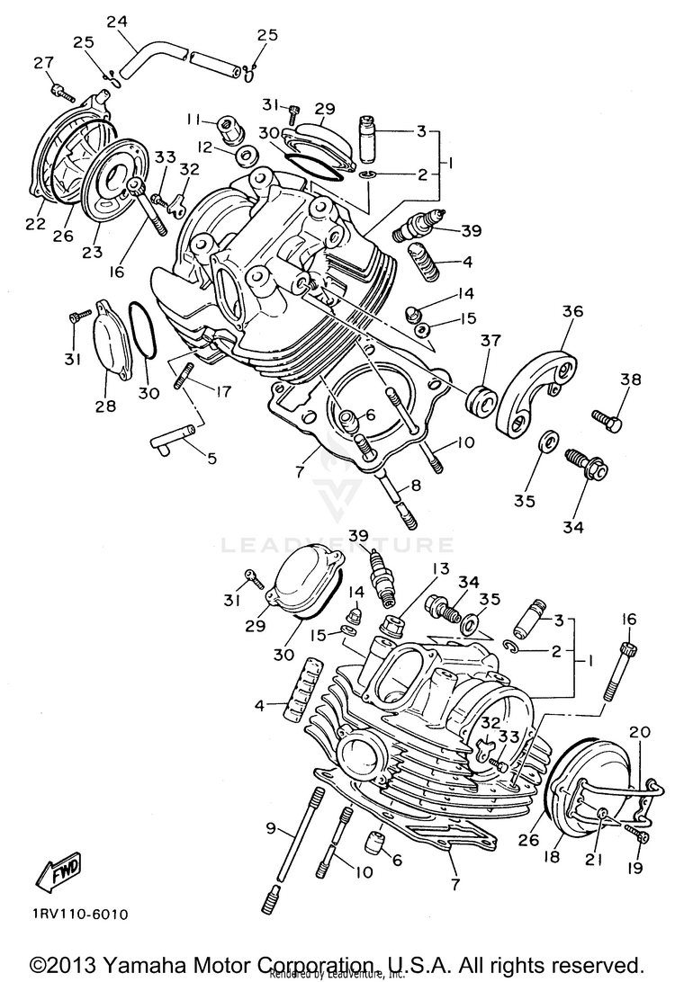 Cylinder Head Schematic