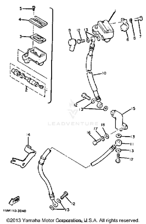 Front Master Cylinder Schematic