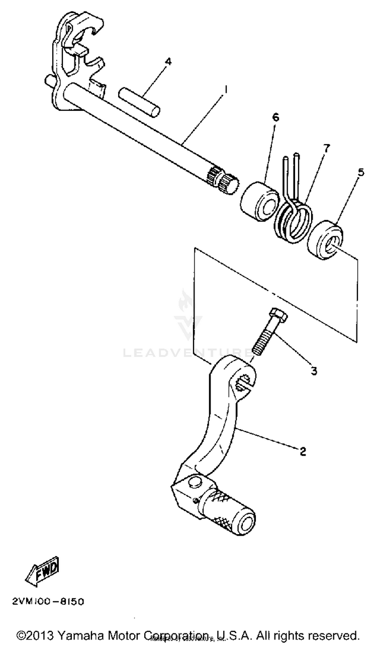 Shift Shaft Schematic