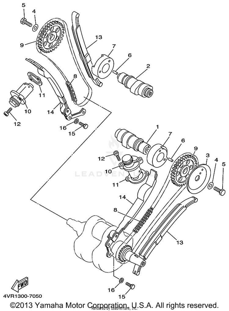 Camshaft Chain Schematic