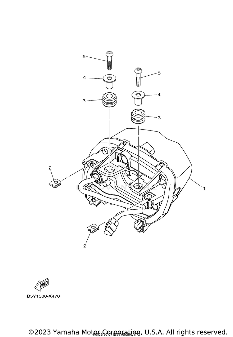 Taillight MT10 - MT10NCB - 2022 Schematic