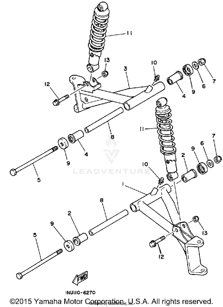 Front Suspension-Wheel Schematic
