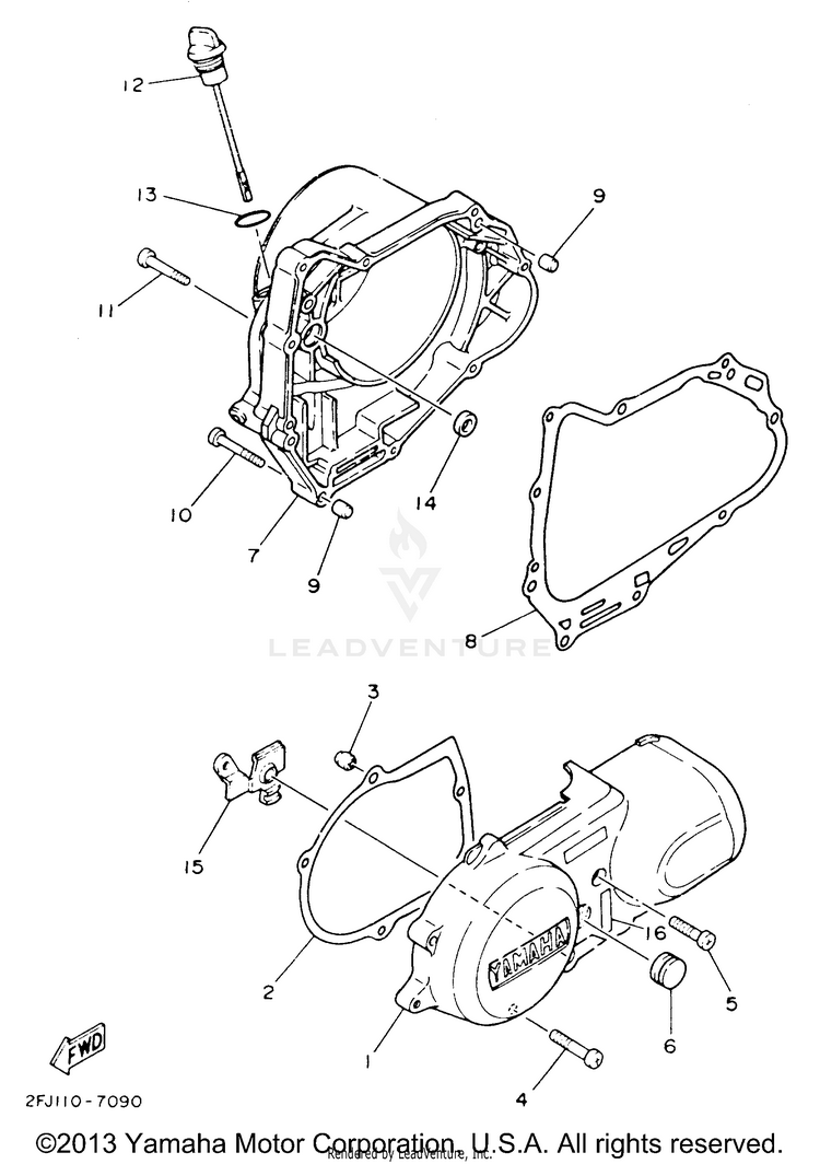 Crankcase Cover Schematic