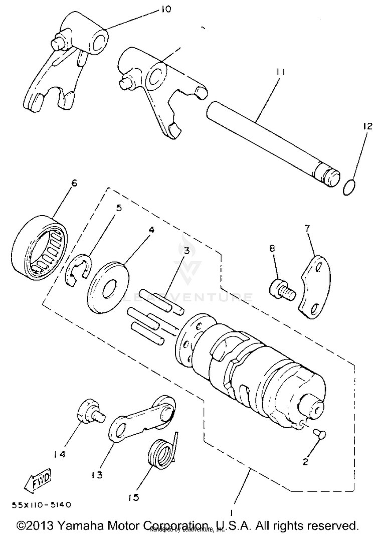 Shift Cam - Fork Schematic