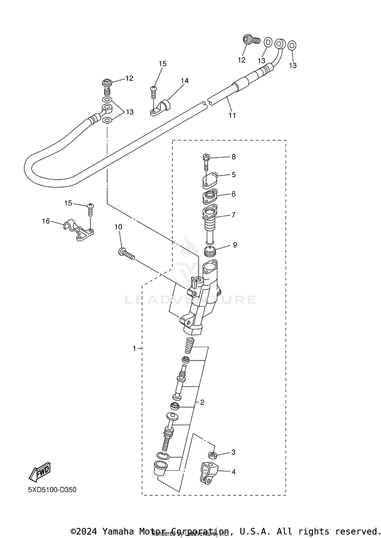 Rear Master Cylinder Schematic