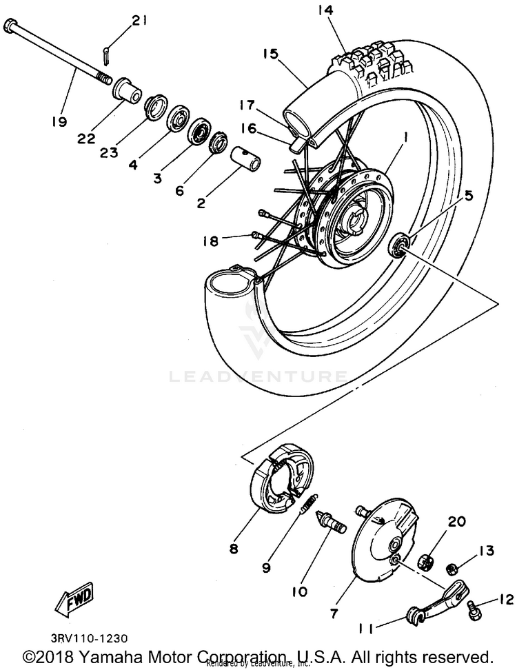 Front Wheel Schematic