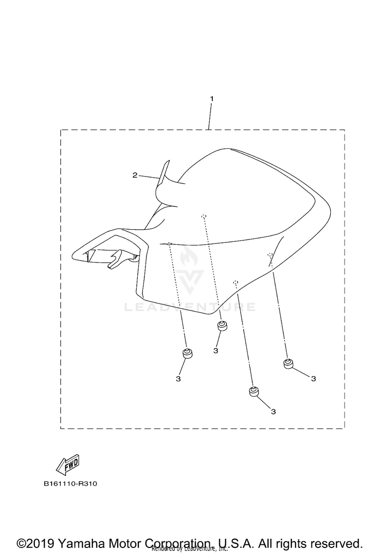 Seat KODIAK 700 - YFM70KDXJG - 2018 Schematic