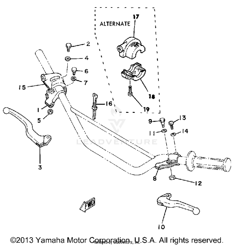 Handle Switch - Lever Schematic