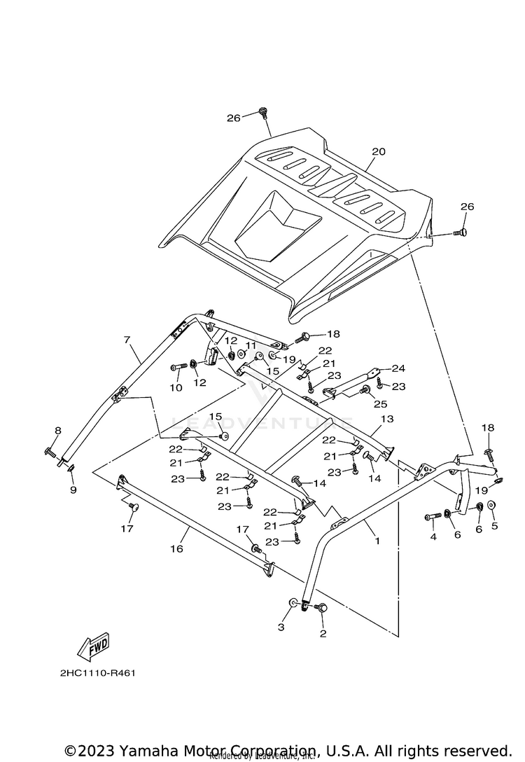 Guard 2 YXZ1000R EPS SS SE - YXZ10YESJL - 2018 Schematic