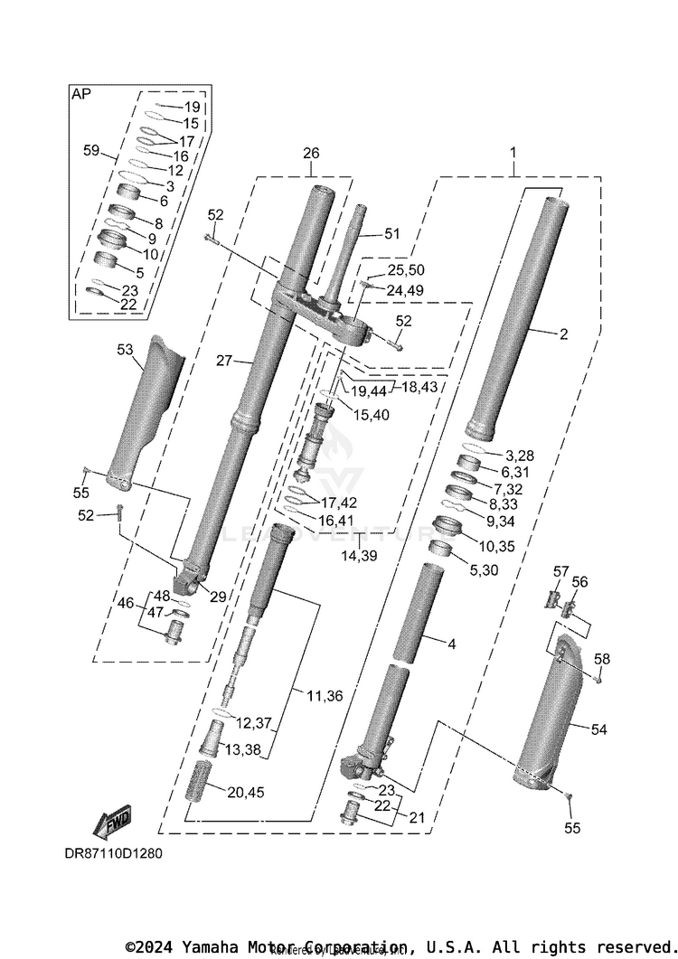 Front Fork Schematic