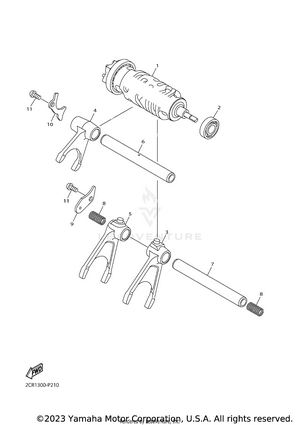 Shift Cam Fork Schematic