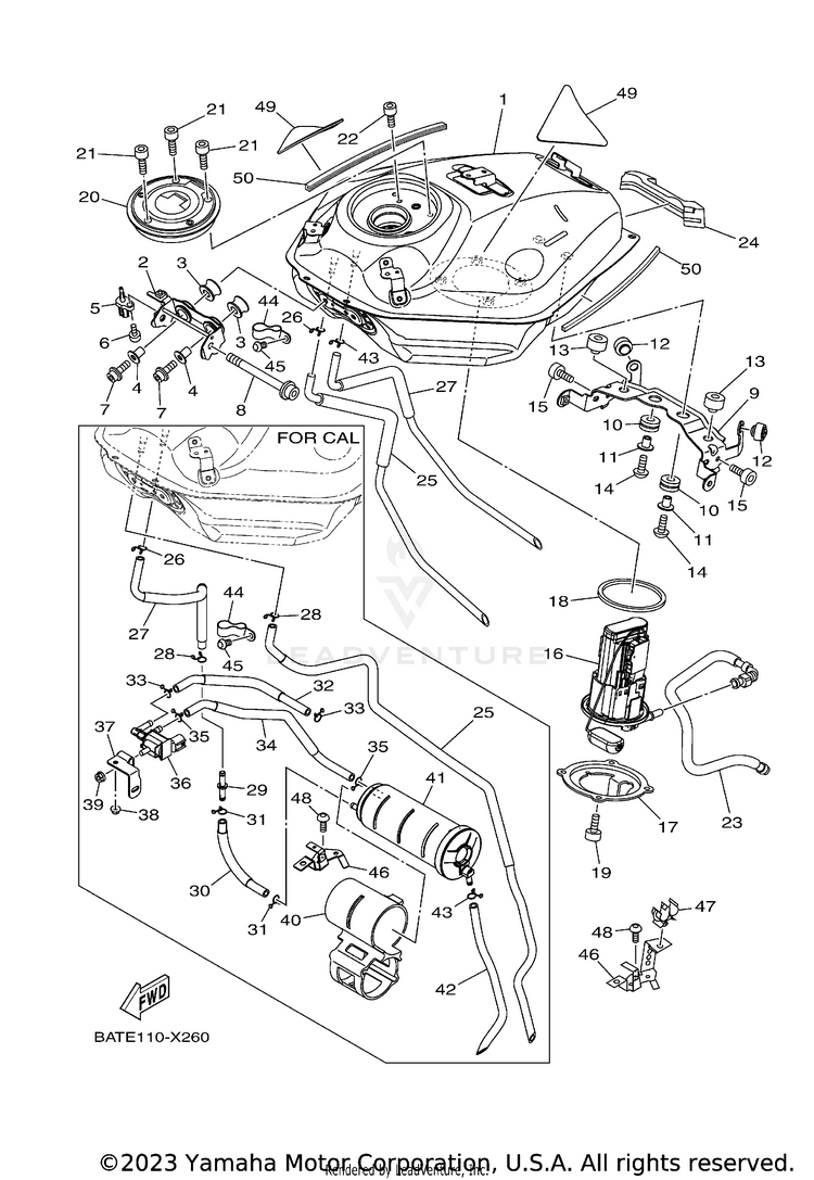 Fuel Tank MT07 - MT07PCB - 2023 Schematic