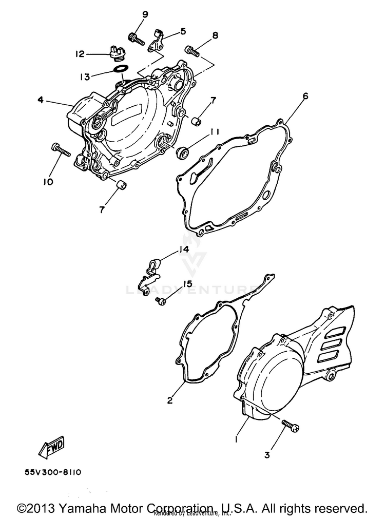Crankcase Cover 1 Schematic
