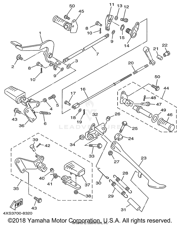 Stand Footrest Schematic