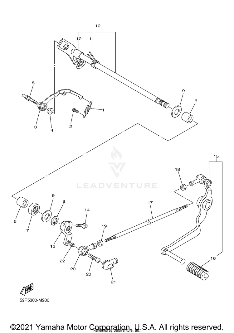Shift Shaft Schematic