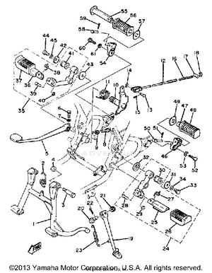 Stand Footrest Schematic