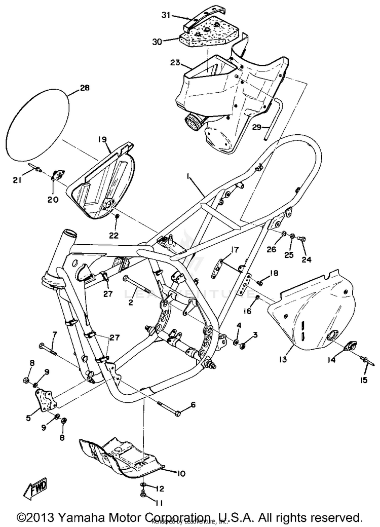 Frame - Side Cover Schematic