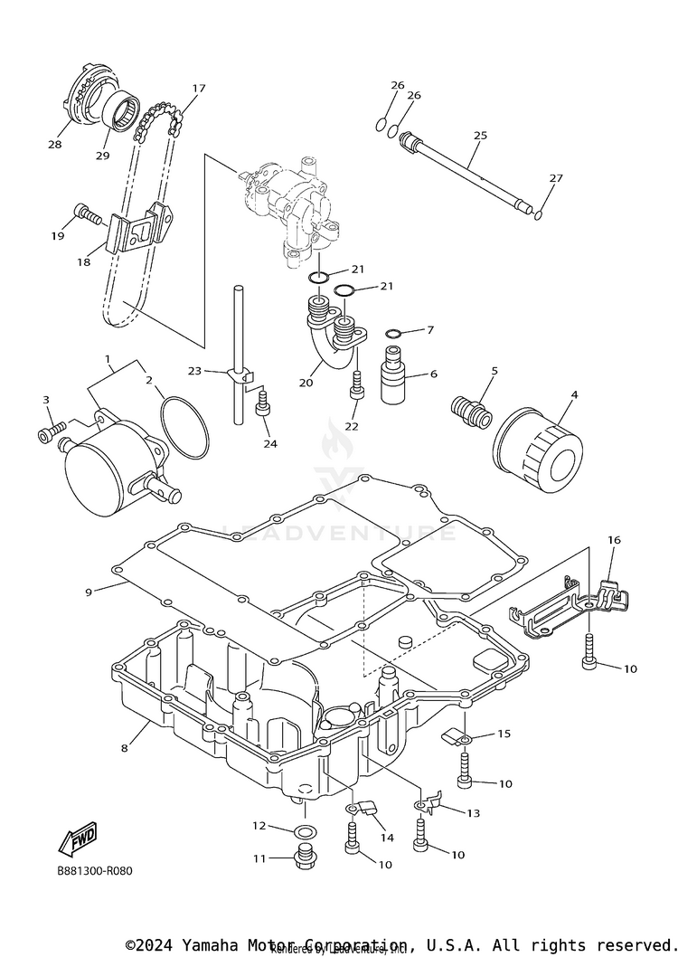 Oil Cooler Schematic