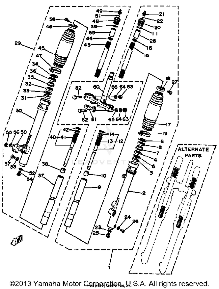 Front Fork Schematic