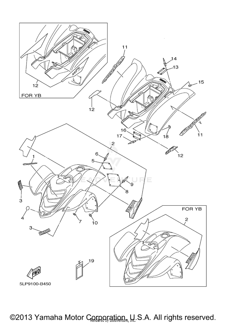 Emblem Label 1 RAPTOR  660R - YFM660RR - 2003 Schematic