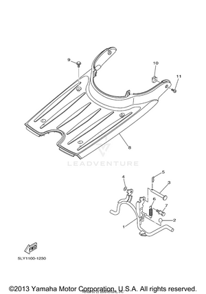 Stand. Footrest Schematic