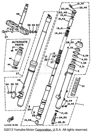 Front Fork Schematic
