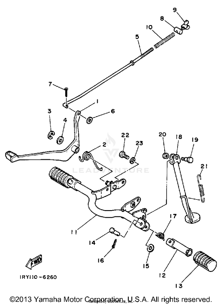 Stand-Footrest Schematic
