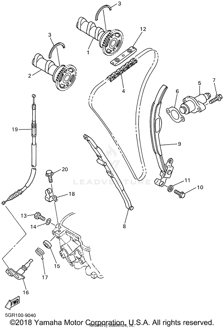 Camshaft Chain Schematic